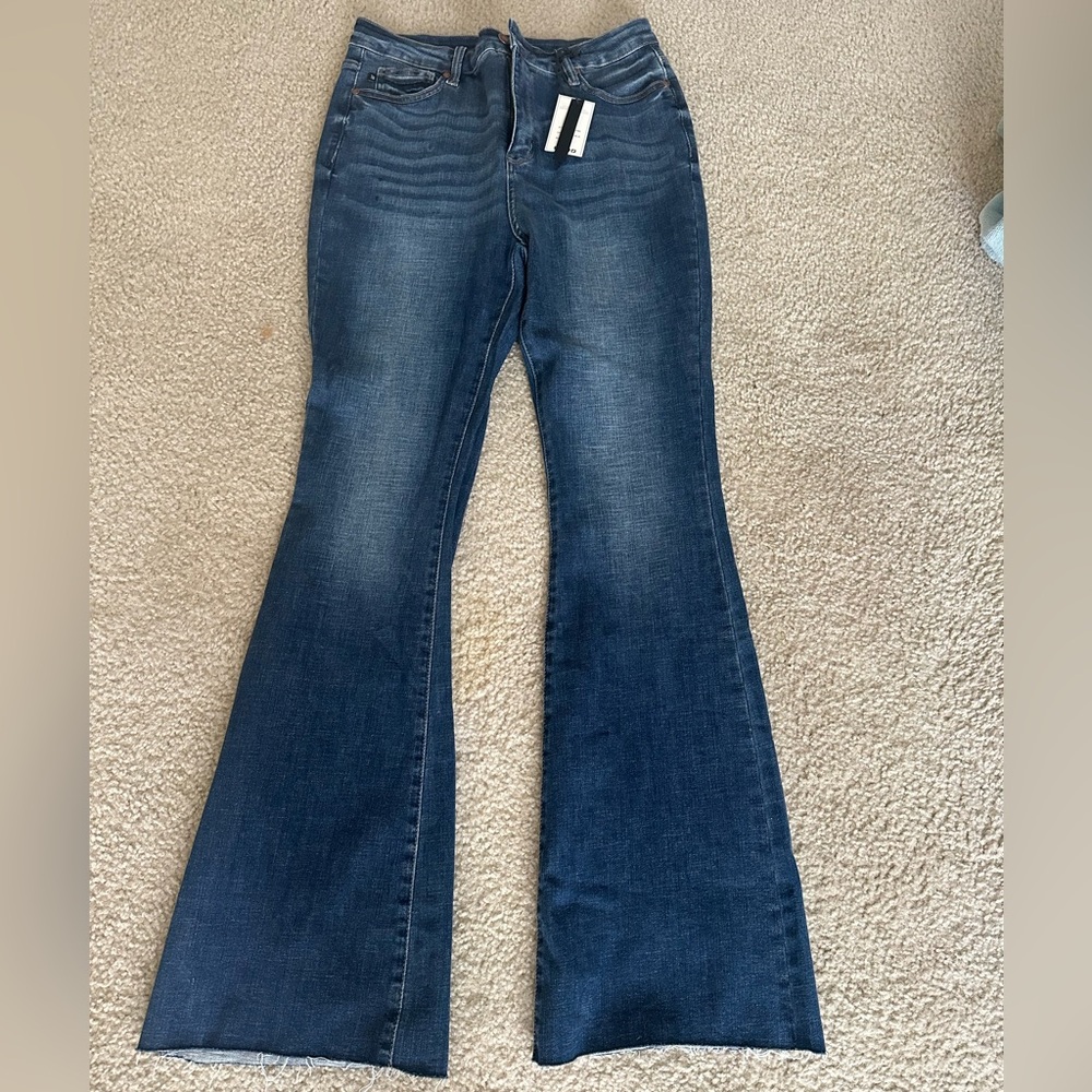 Judy blue - Women's Flared Blue Jeans